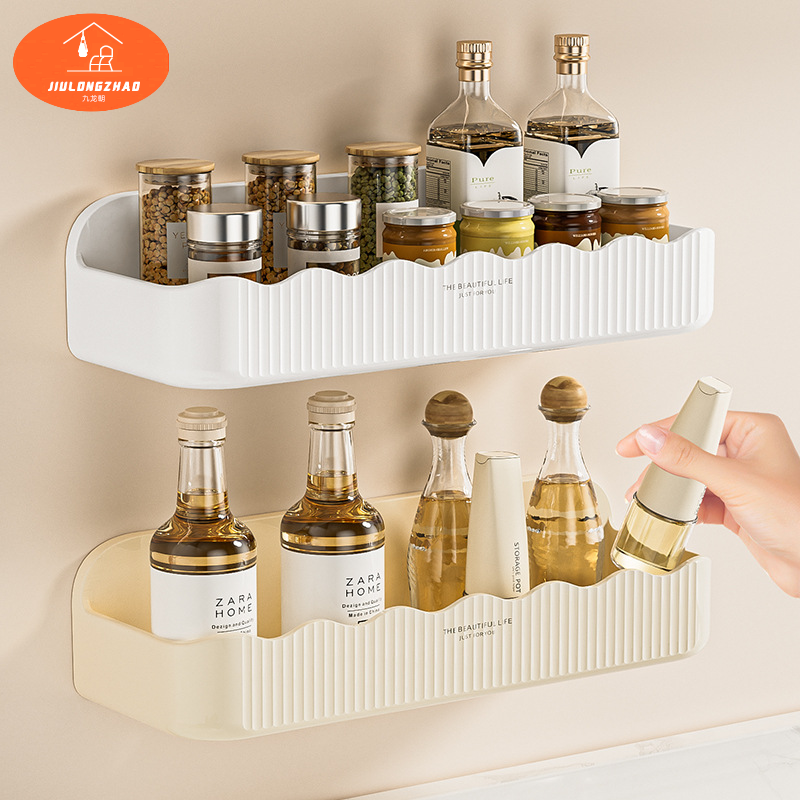 Giá lưu trữ treo tường bếp, sắp xếp gia vị điều chỉnh để sử dụng tại nhà