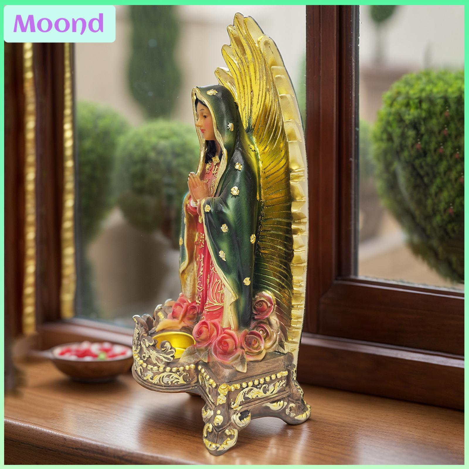 Kesoto Our Lady of Guadalupe Sculpture Desktop Ornament Xmas Decor Collectible Resin Religious Figurine Statue for Shelf Office Desk ราคา 2,665 บาท*ส่งฟรี