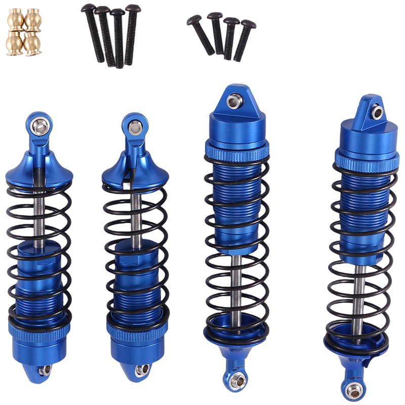 4Pcs Metal Front and Rear Shock Absorber for Traxxas Slash 4X4 2WD Rustler Stampede Hoss 1/10 RC Car Upgrade Parts