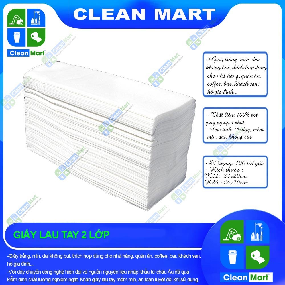 [Giá Sỉ] Giấy Lau Tay Lốc 5 Cuộn - CLEAN MART