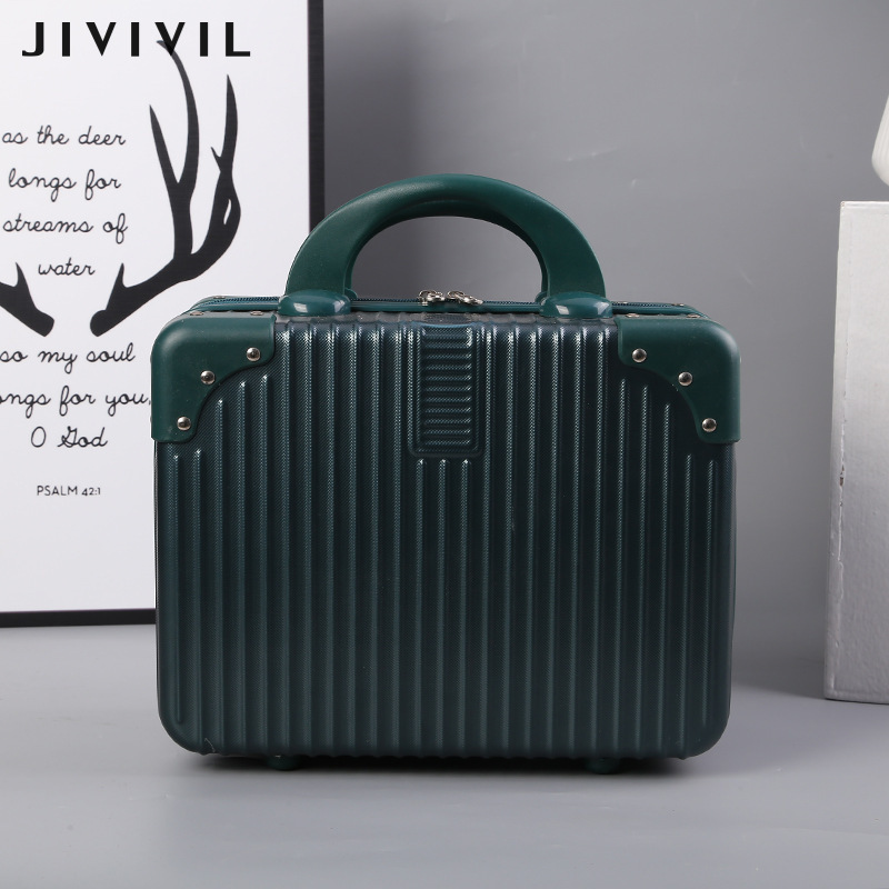 JIVIVIL hành lý xách tay hộp lưu trữ du lịch va li nhỏ Hộp đựng đồ trang điểm 14 "16"