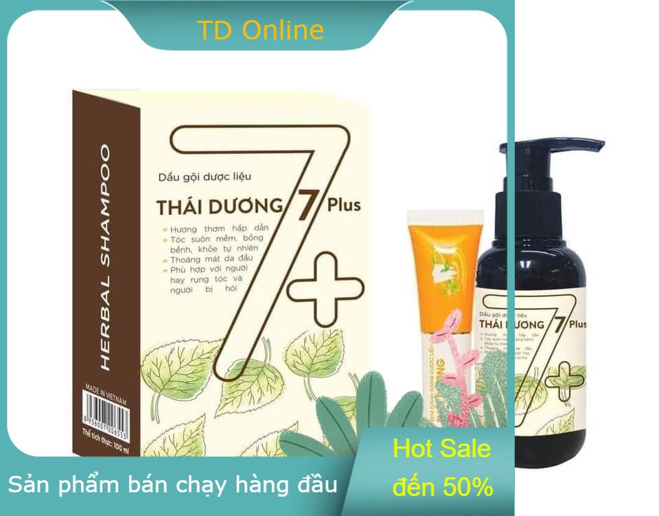 Dầu Gội Dược Liệu Tri Gàu Ngăn Ngừa Rụng Tóc Dưỡng Tóc Chắc Khỏe Thái Dương 7 Plus 100Ml