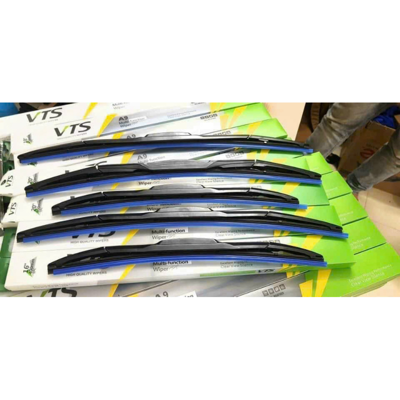 2 CÁI GẠT MƯA NHỰA CỨNG 3 KHÚC SILICON VTS A9, SIÊU SẠCH CHẮC CHẮN SẮC NÉT ĐỦ SIZE TỪ 14-26 cm