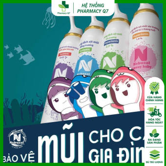 Nebusal - Dung dịch xịt vệ sinh mũi, nghẹt mũi, sổ mũi, vệ sinh tai