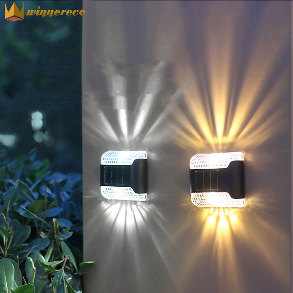 Winnereco 4 cái Công tắc cảm giác chống thấm nước đèn LED Tường năng lượng