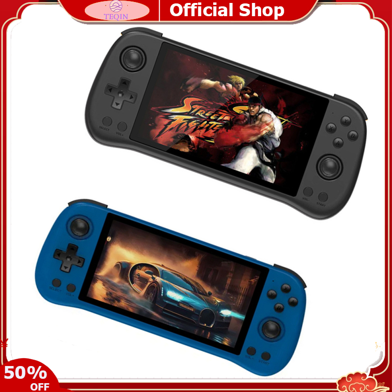 TEQIN toy new X55 Game Console 5.5 Inch Gaming Consoles Classic Emulator With 4000mAh Rechargeable Battery Video Games System ราคา 3,771 บาท*ส่งฟรี