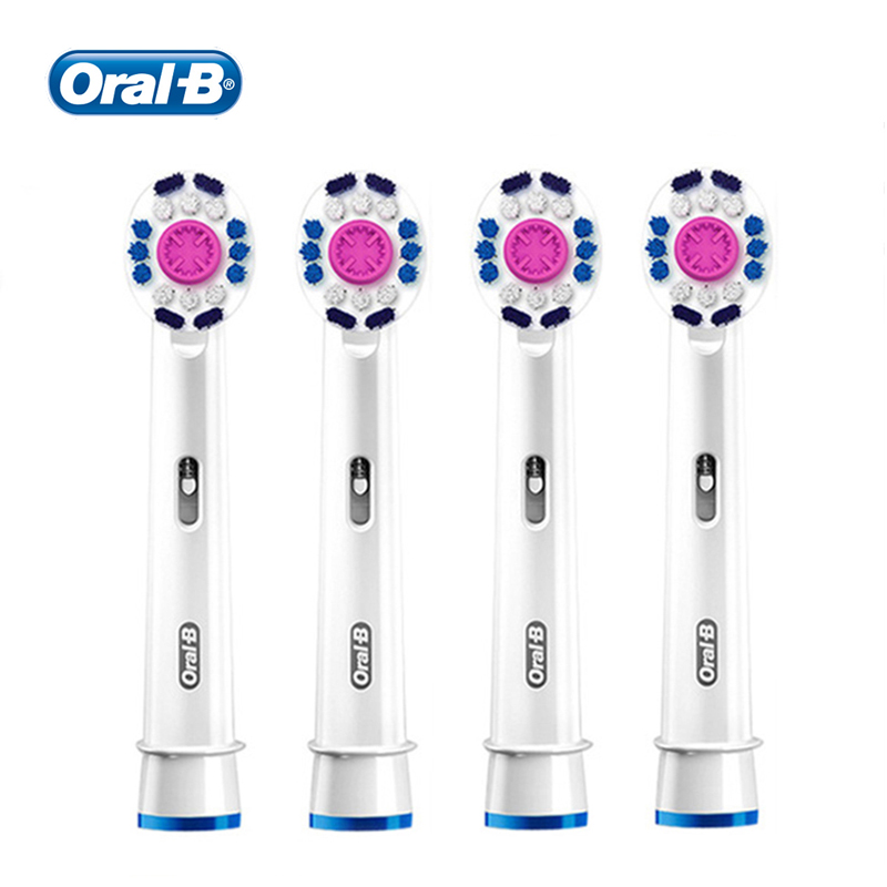 Original Oral B Replacement Toothbrush Heads EB18 3D White Tooth Brush Head Oralb Soft Bristle Cross Action Teeth Whiten