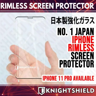 KnightShield Apple iPhone 11 Pro screen protector Rimless Edition iPhone 11 Pro Max Screen protector Iphone XS Max Screen protector XR screen protector iphone XS screen protector X Tempered Glass iphone 11 Screen protector