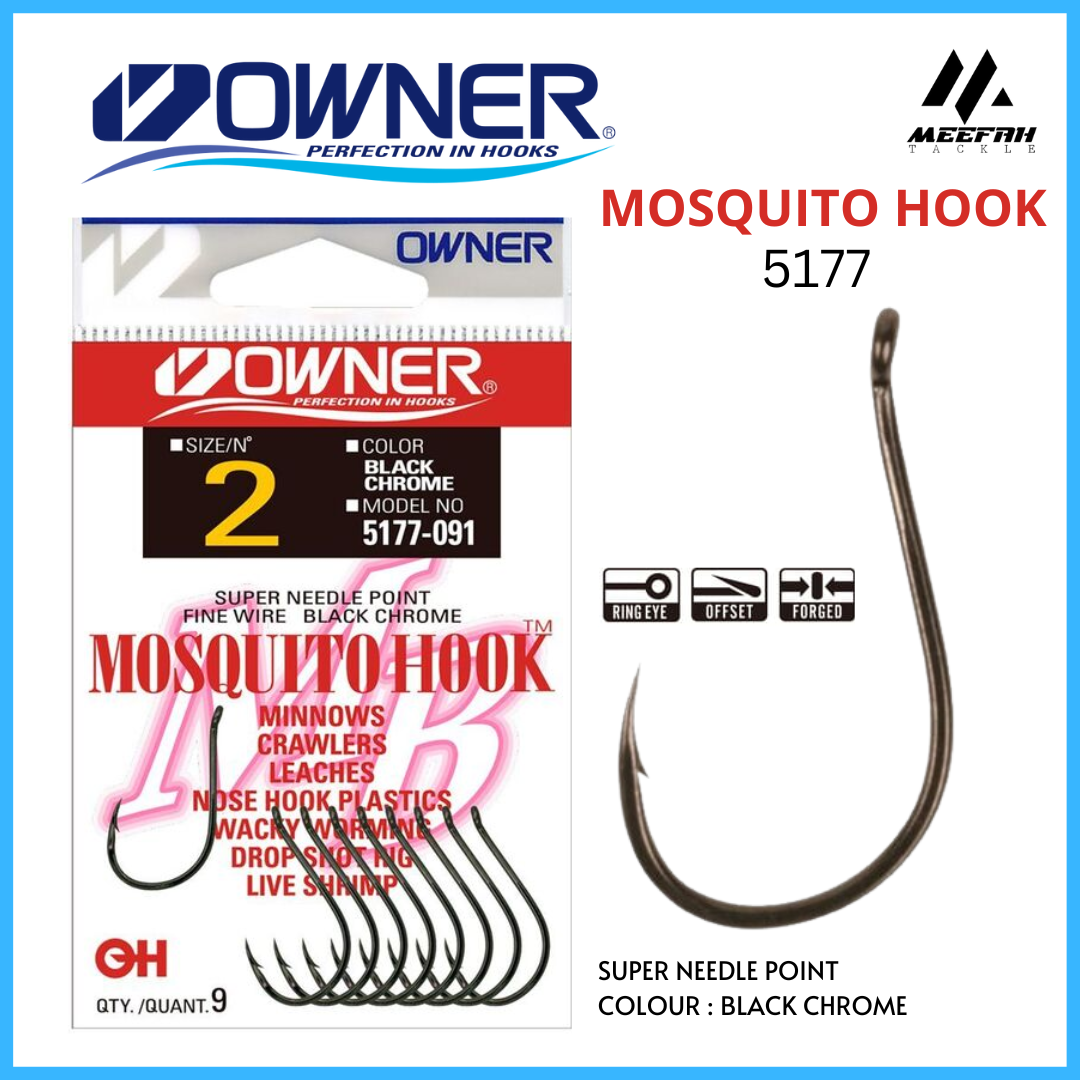 Original Owner Mosquito fishing Hook 5177 / mata kail pancing owner