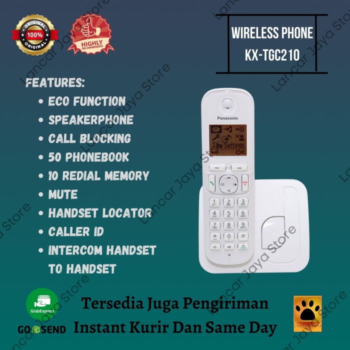 TELEPON WIRELESS PANASONIC KX TG 3712-Shelishop13 Harga  874,000 Ringgit*Penghantaran Percuma