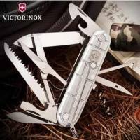 Pisau lipat pocket knife multitools victorinox huntsman silvertech blister original swiss 1.3713.T7B1