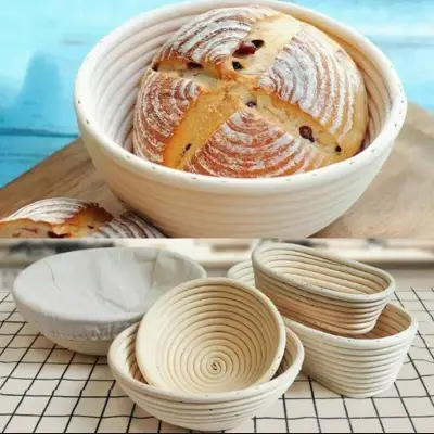 Sourdough Rattan Basket Rising Bread Baguette Banneton Brotform Proofing Proving Kitchen Fermented B