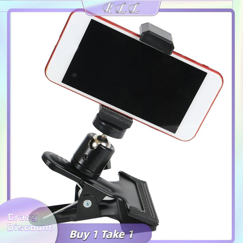 KLL Đa Chức Năng Tripod Máy Ảnh Clip Kẹp Flash Chủ Núi Máy Ảnh Clip Nhiếp Ảnh Kim Loại Clip Với 360 