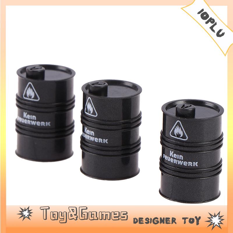 Ioplu 10PCS đen hóa học dầu trống xây dựng khối tự làm con số bảo vệ mô hình quà tặng đồ chơi