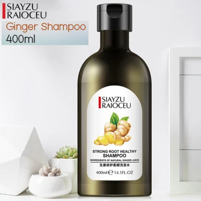 Saiyzu Raioceu Ginger Anti Hair Loss and Hair Growth Shampoo for All Hair Types, Men and Women, 400ml