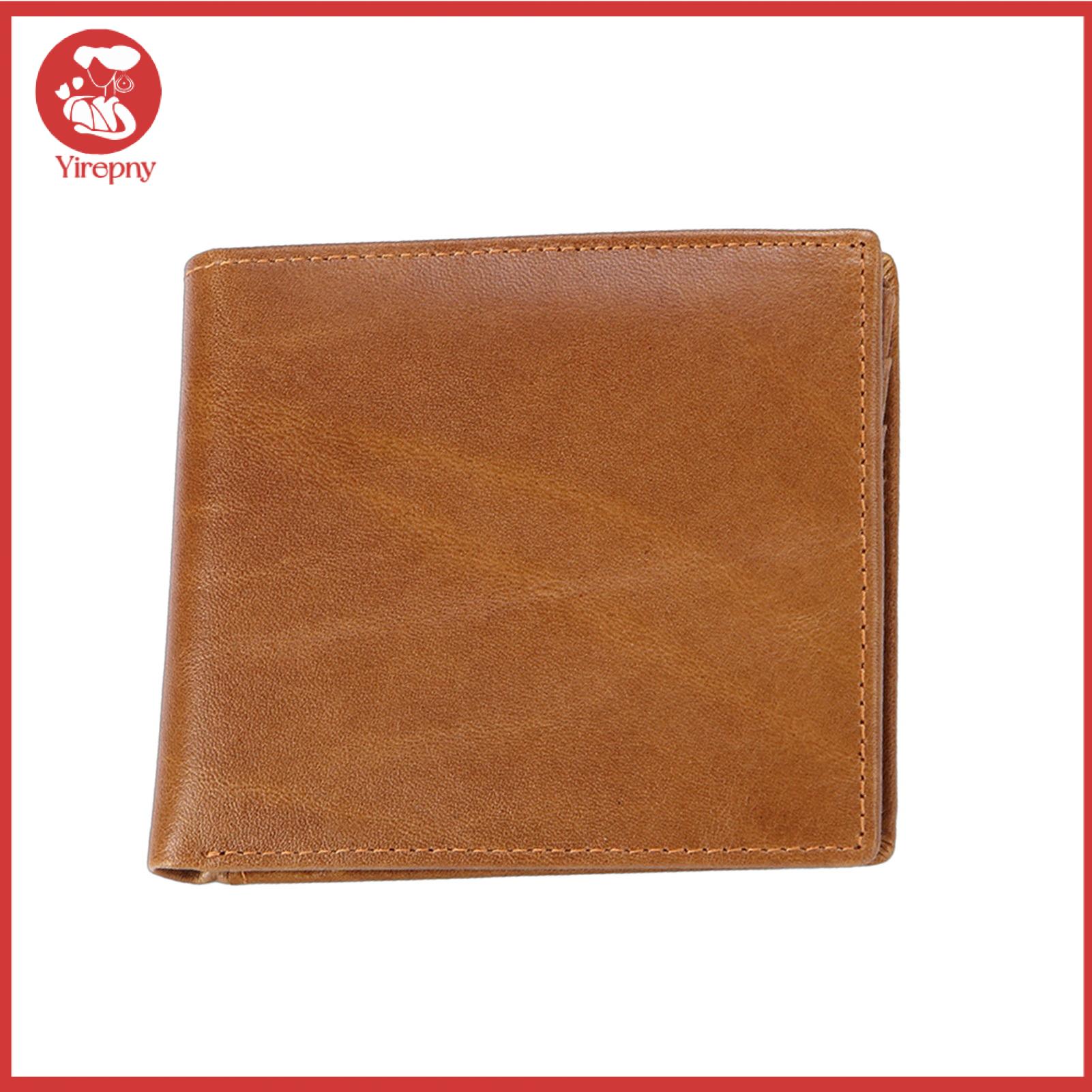 อุปกรณ์ไอทีและแก็ดเจ็ต Yirepny กระเป๋าสตางค์ผู้ชายวินเทจ Rfid Blocking กระเป๋าสตางค์ผู้ชาย Rfid Blocking กระเป๋าสตางค์ผู้ชายหนังเทียมวินเทจ Bi-พับพร้อมหน้าต่าง ID กระเป๋าใส่เหรียญ Anti-Theft ผู้ถือบัตรเครดิตกระเป๋าสตางค์แบบพกพา Slim สำหรับการเดินท...