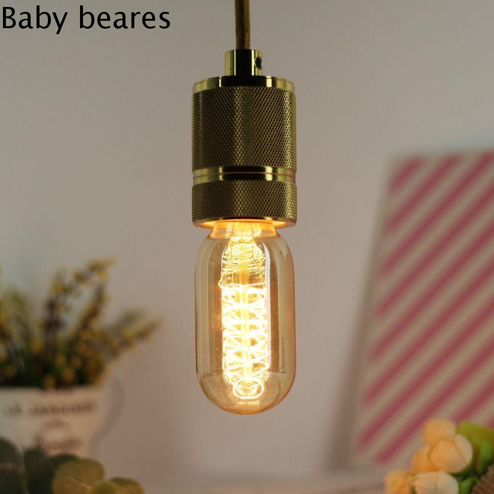 BABY 4pcs Bóng đèn Bóng đèn Edison Tiết kiệm năng lượng Bền bỉ Đèn cổ điển Ánh sáng an toàn Sợi xoắn ốc Bóng đèn sợi đốt Trang trí nhà cửa