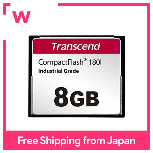 Transcend Nhật Bản chuyên nghiệp/công nghiệp nhúng thẻ CF 8GB nhiệt độ mở rộng sản phẩm pseudo SLC/pslc chế độ độ độ bền cao (TBW:105TB) ts8gcf180i