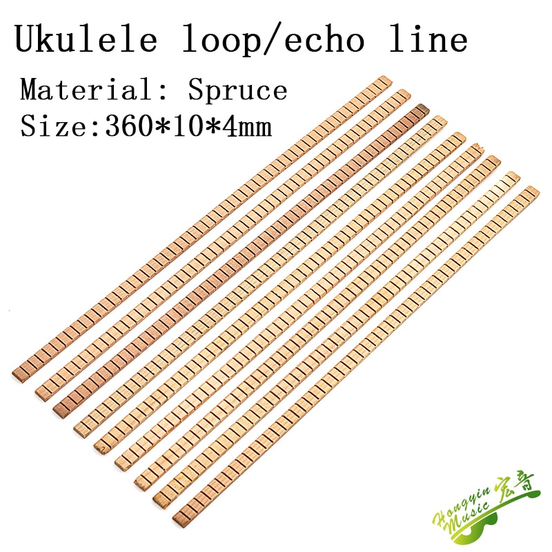 【New release】 5 Pcs Of Set Ukulele Echo Strip Sitka Spruce Inner Sash Wood Sash Inner Sash Sash Guit