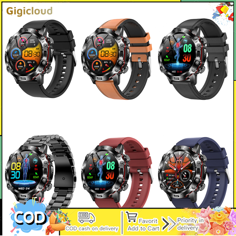 ET482 Smart Watch 1.43 Inch Screen Smart Watches Answer/Make Call Tracker Blood Pressure Blood Oxygen Heart Rate Monitoring ราคา 1,581 บาท*ส่งฟรี