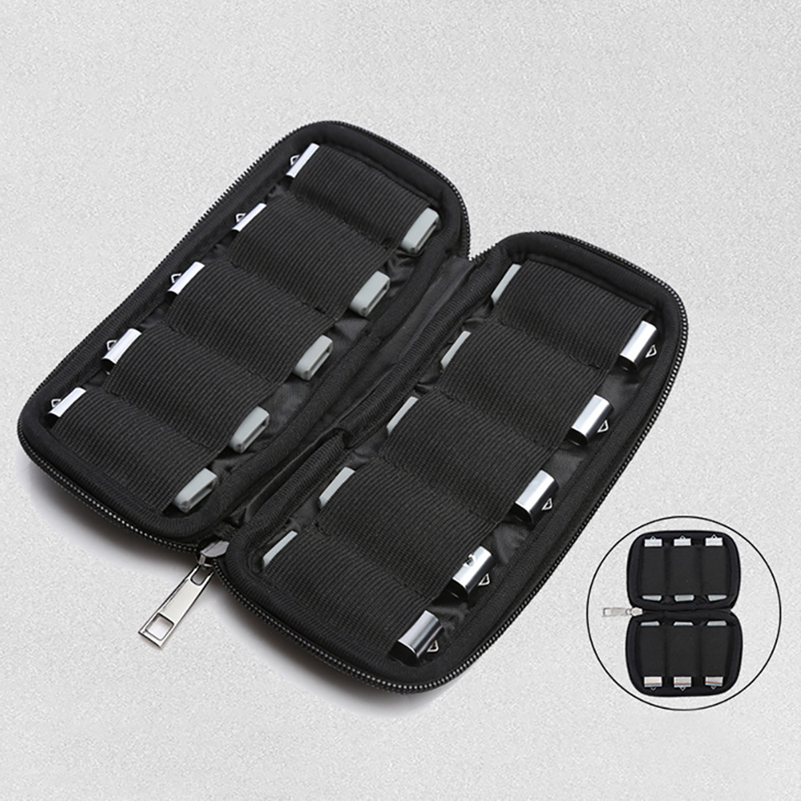 U Disk Storage Bag Multi-purpose Universal Large Space External U Disk Carry Pouch for Outdoor U Disk Storage