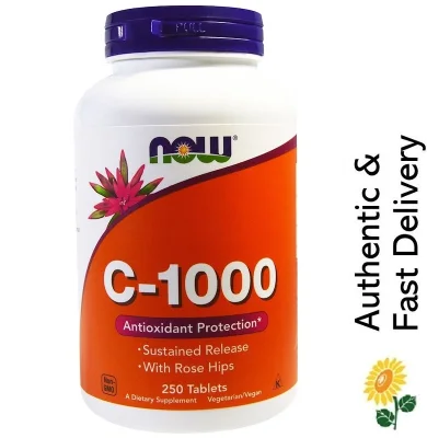 [SG] Now Foods Vitamin C 1000 mg, Sustained Release, 250 Tablets [Antioxidant & Immune Support]