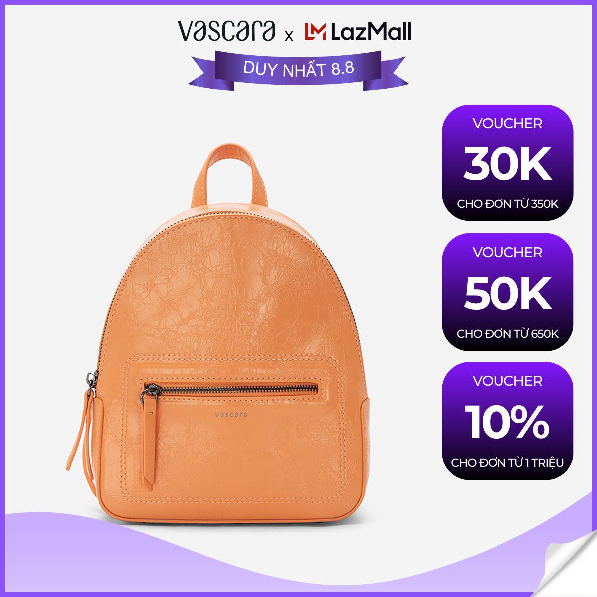 Vascara balo mini nhấn khóa kéo - bac 0179