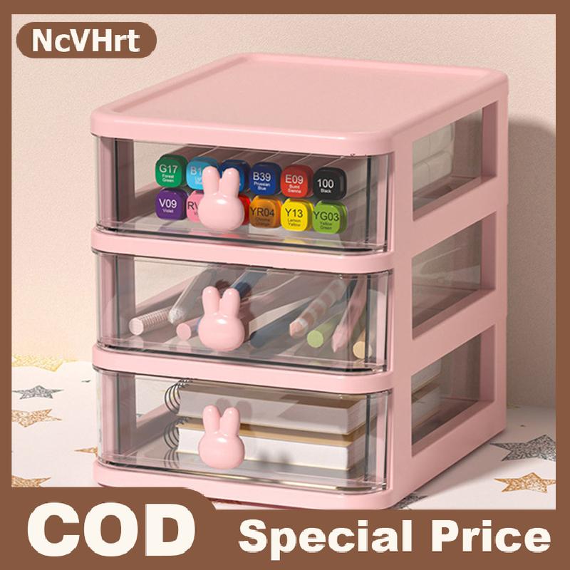 NcVHrt Tủ nhựa đa tầng lưu trữ máy tính để bàn thuận tiện của mỹ phẩm văn phòng phẩm