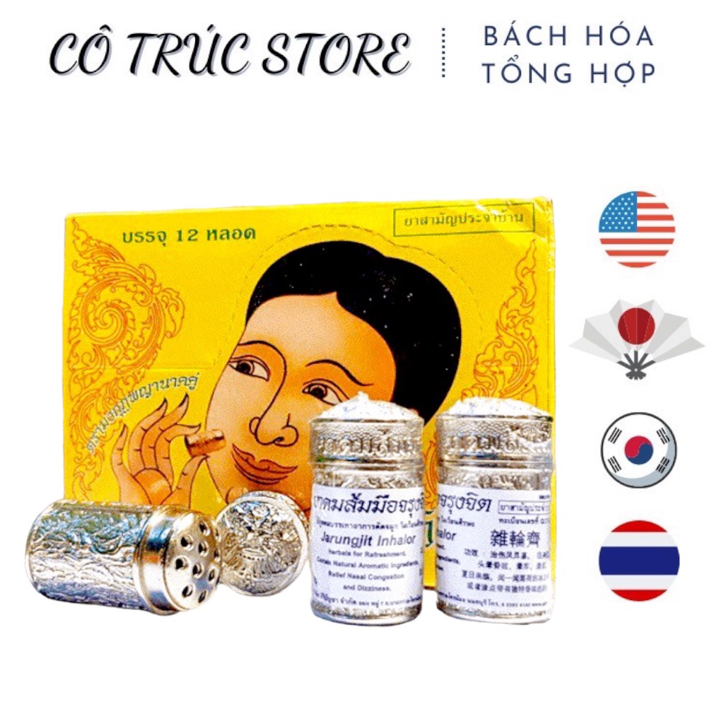 Dầu Xoang Bạc -Vàng Jarungjit InhalorThái Lan