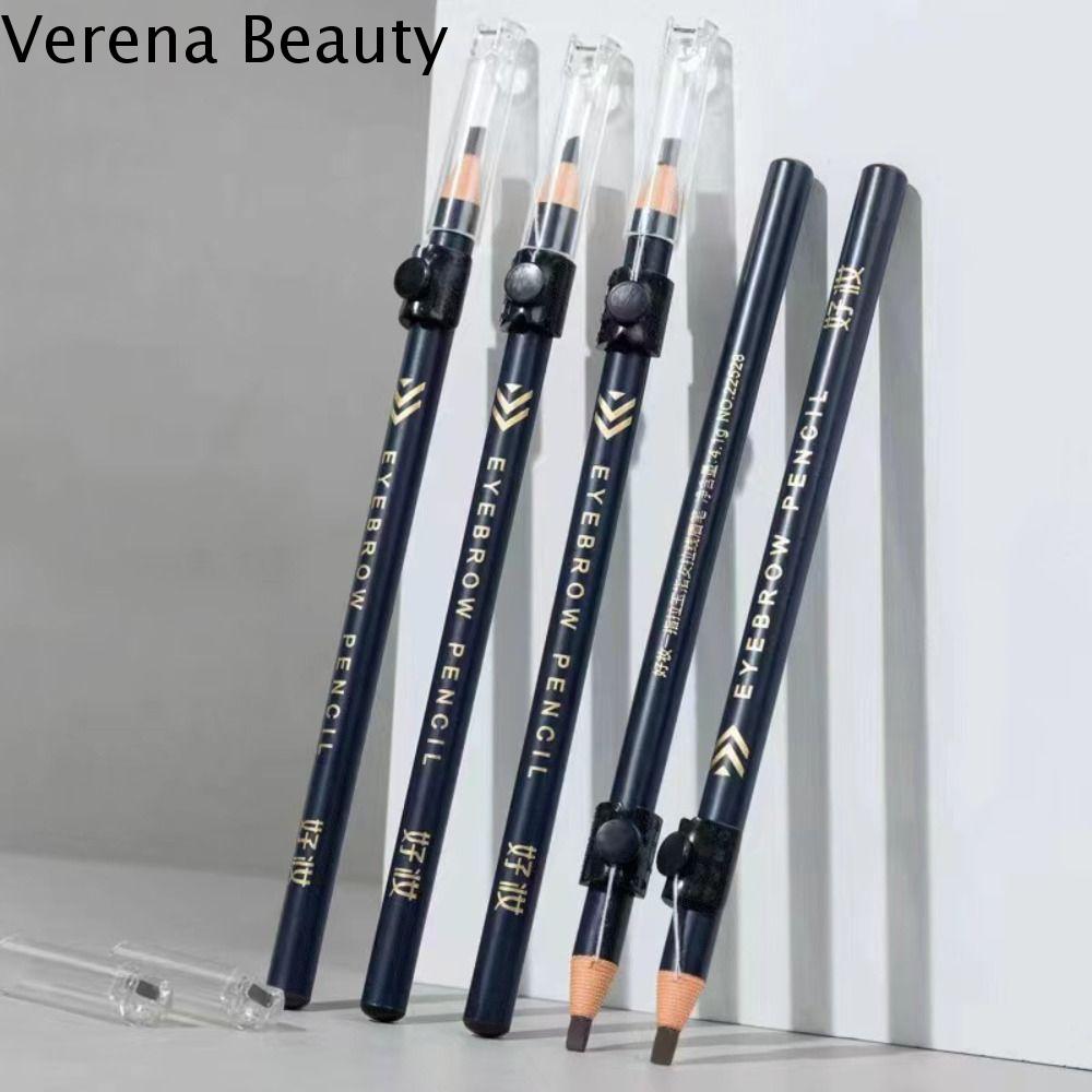 VERENA Người mới bắt đầu Đường Vẽ Chống Mồ Hôi Máy ép một tay Tạo tác lông mày Microblading Bút Thẩm mỹ viện Mỹ phẩm Bút đánh dấu Tăng cường lông mày Bút chì kẻ lông mày giấy rách Có dụng cụ mài Bút chì lông mày dây kéo