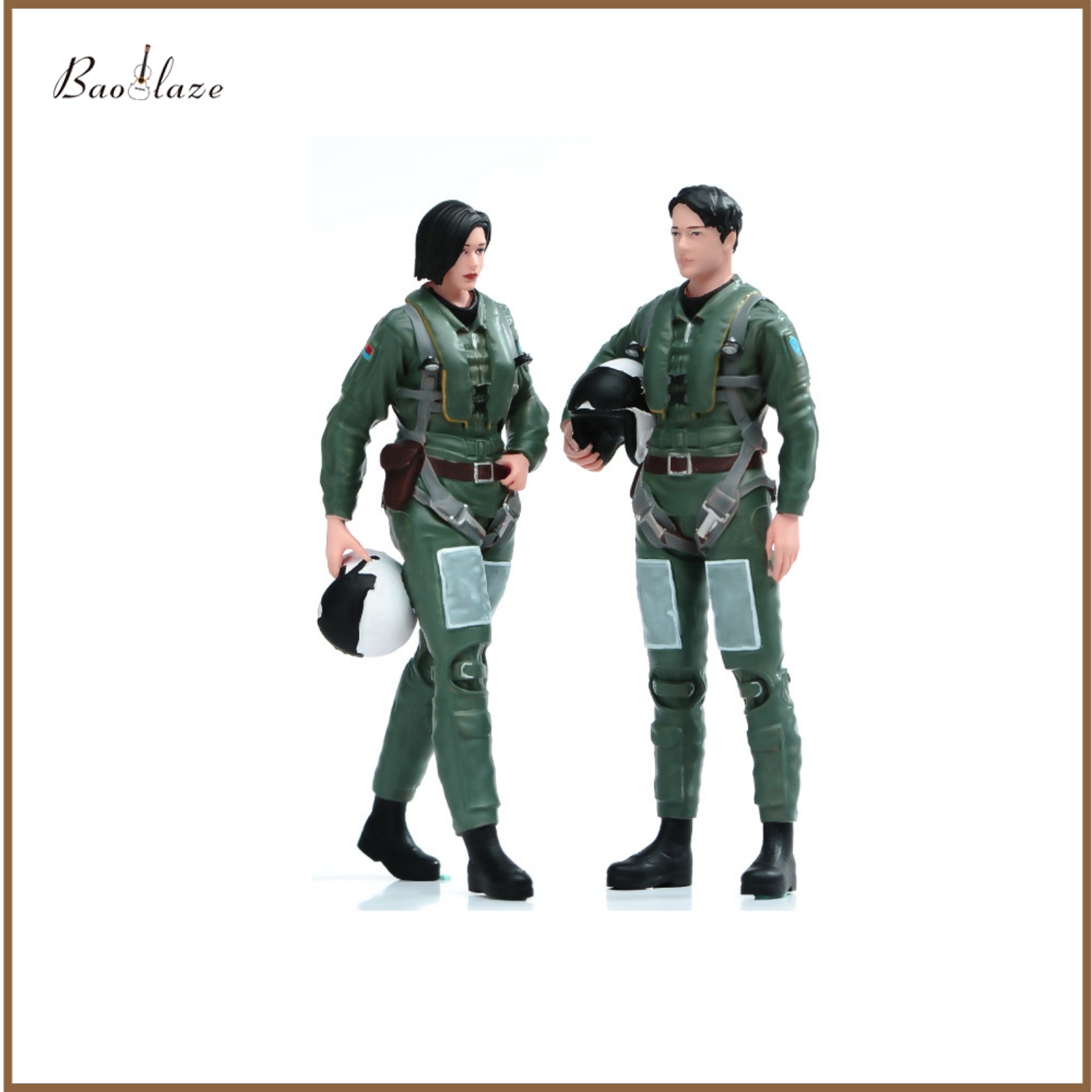 โมเดลฟิกเกอร์ ของสะสม Baoblaze 2 ชิ้นรายละเอียด 1/24 Scale Pilot Miniature ยืนสมจริงนักบินรูปเรซิ่นพร้อมหมวกนิรภัยสำหรับ Dioramas ราคา 5,007 บาท*ส่งฟรี