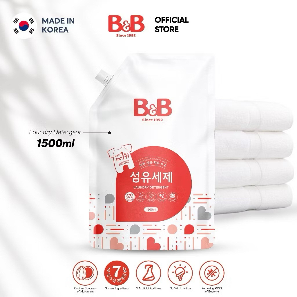 B&B Detergent Baby Laundry Detergent / Fabric Softener (1500ml)