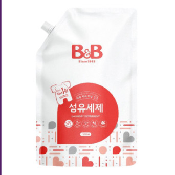 B&B Korea Laundry Detergent /Fabric Softener (Bottle/Refill 1500ml) Stain Remover Laundry Baby Kids bnb