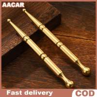 AACAR Brass Dual head facial massage Stick chăm sóc da công cụ bấm huyệt muỗng cầm tay châm cứu Con lăn cơ thể Massager massage thanh gua SHA thanh