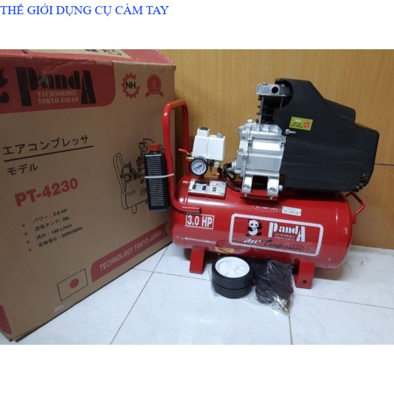 Máy nén khí phun sơn Panda PT-4230 3HP 30lit , bảo hành 12 tháng, chính hãng THẾ GIỚI DỤNG CỤ CẦM TAY GIÁ SĨ