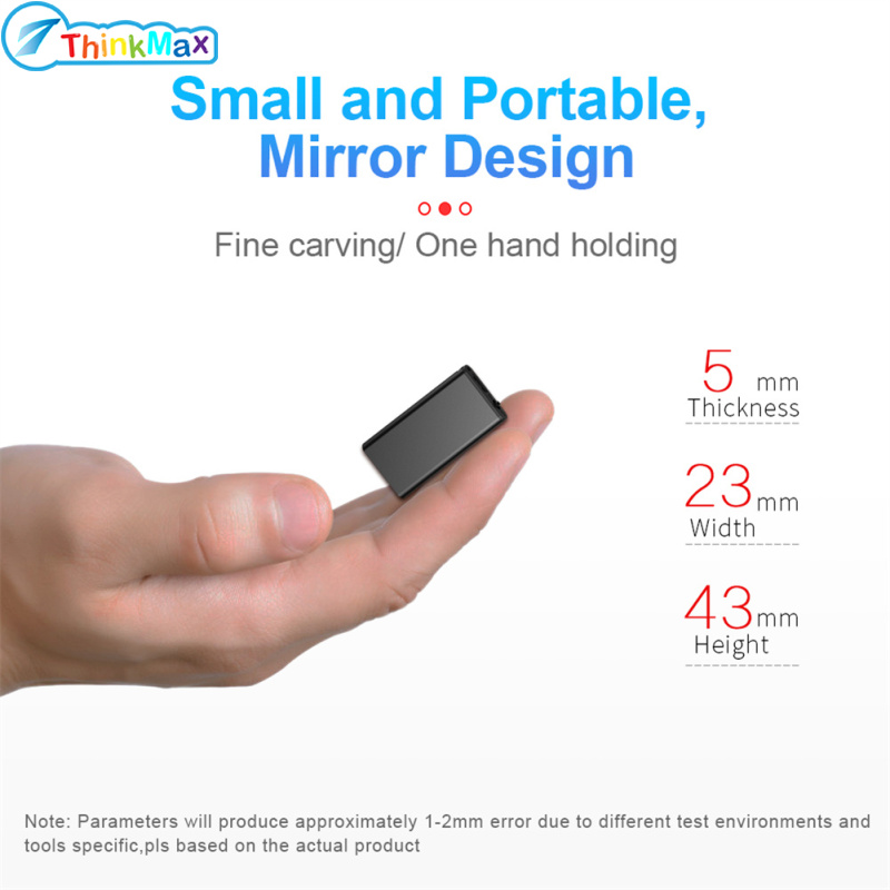 Ultra-thin Sound Digital Recorder Portable Mini Voice Activated Dictaphone Hd Noise Cancelling Recording Mp3 Player ราคา 1,015 บาท*ส่งฟรี
