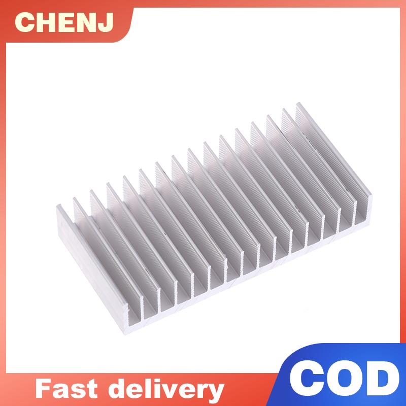 CHENJ แผ่นระบายความร้อนอลูมิเนียม10x2x5ซม., แผ่นระบายความร้อนซีพียูแผงระบายความร้อนนำชิปหม้อน้ำระบายความร้อนระบายความร้อนระบายความร้อน ราคา 71 บาท*ส่งฟรี