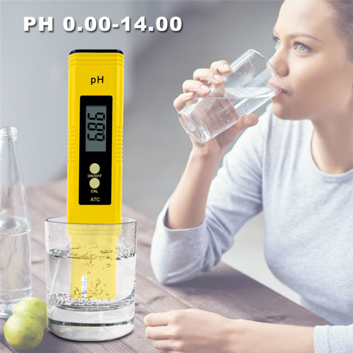 Bút đo ĐỘ PH nước ATC kiểm tra độ kiềm axit nước chính xác, bút đo chất lượng nước PH-02, đã được hiệu chuẩn