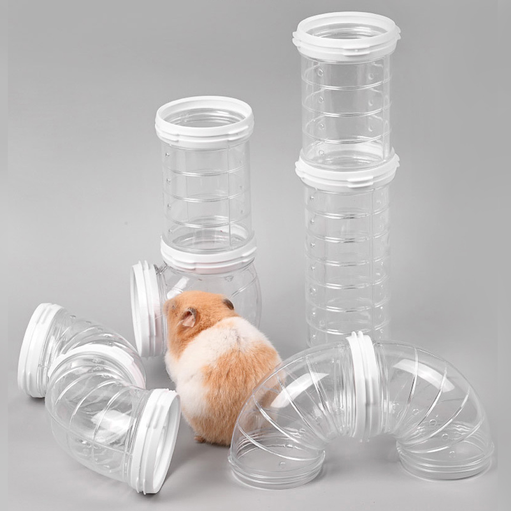 Teabelle   Bộ ống bên ngoài đồ chơi chuột Hamster Mê Cung tự làm bộ ống hầm ống chữ U thể thao 5.5cm phụ kiện hamster Ống nguồn cung cấp đường ống