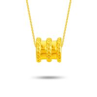 SK Jewellery Golden Barrel of Blessings 999 Pure Gold Pendant