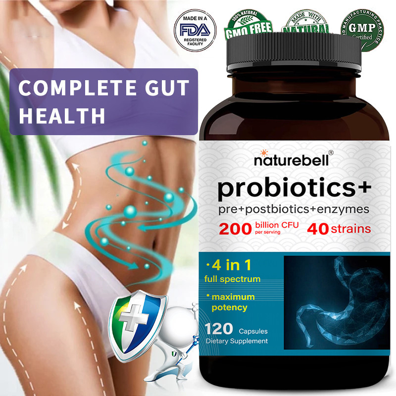 NatureBell Probiotics+pre+postbiotics+enzymes Thúc đẩy sức khỏe đường ruột Tăng cường hấp thụ chất dinh dưỡng