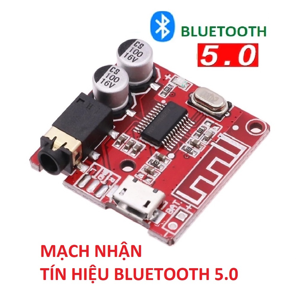 Mạch loa 30w + 30w và Mạch nhận tín hiệu Bluetooth 5.0 Mạch khuếch đại 2 kênh class D XH-A232 chế lo