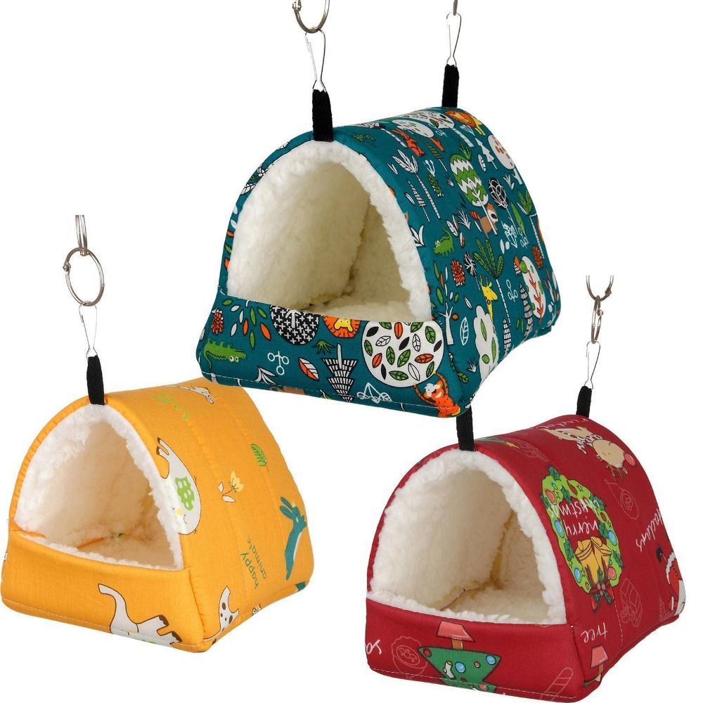 TU3Y Mùa đông Dành cho vẹt chồn Tổ Nhà Giường võng cho chuột Hamster Giường ngủ cho Chuột Hamster Thảm ấm Ổ chuột lang