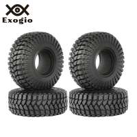 【Exogio】1.55 Inch 90mm Soft Rubber Terrain Wheel Tires 4Pcs for 1/10 MST JIMNY CC01 LC70 AXI90069 D90