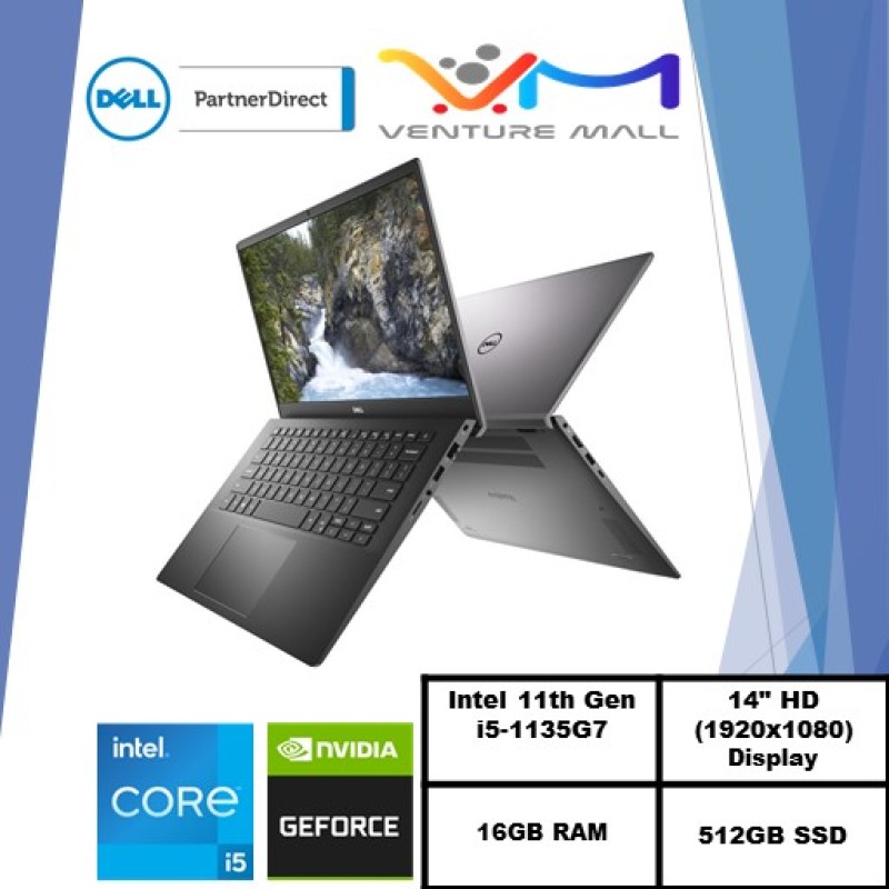 New 11th Gen (READY STOCK) New Vostro 14 5402- i5-1135G7/Win 10 Pro/ MX330 2GB/16GB RAM/512GB SSD/3yrs onsite warranty