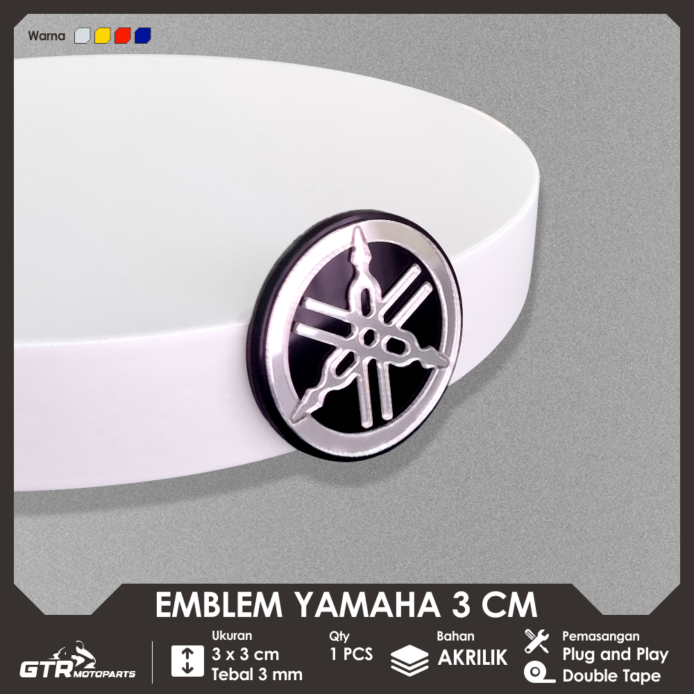 Emblem Garputala 3CM 4CM 4.5CM Emblem Yamaha Logo Timbul Aksesoris Motor Simbol Yamaha Garputala Harga  13,200 Ringgit*Penghantaran Percuma