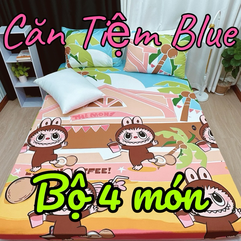 Drap giường thun LẠNH LỤA Ý, bộ 4 món đủ kích cỡ