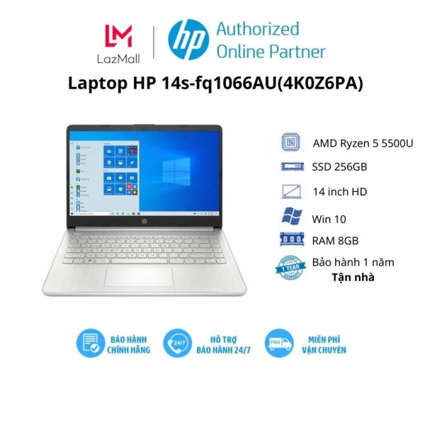 Bảng giá Laptop HP 14s-fq1066AU(4K0Z6PA)/ Natural Silver/ AMD Ryzen 5 5500U(up to 4.0Ghz, 11MB)/ RAM 8GB/ 256GB SSD/ AMD Radeon Graphics/ 14 inch HD/ 3 Cell/ Win 10H/ 1Yr Phong Vũ