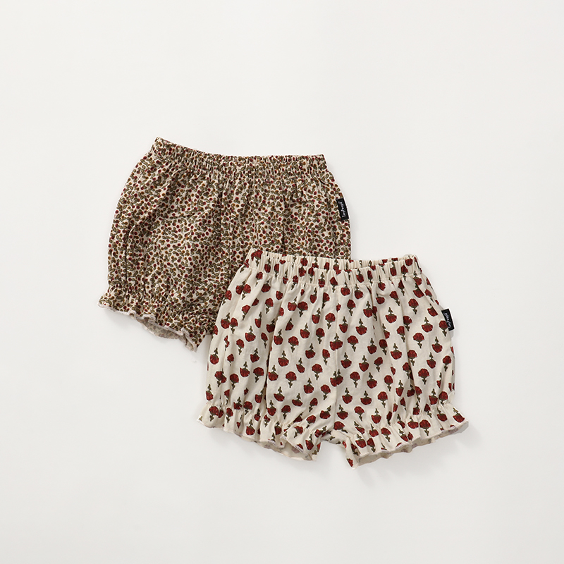 Summer cotton floral shorts baby Joker pants girl bud pants