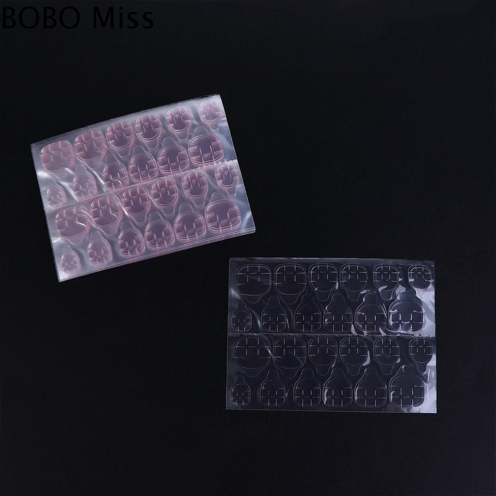 BOBO MISS Cô gái 0,3mm Di động Hai Có thể tháo rời Mẹo làm móng tay tự làm Có thể đeo được Keo dán móng tay Keo dán móng tay giả Keo dán móng tay Keo dán móng tay